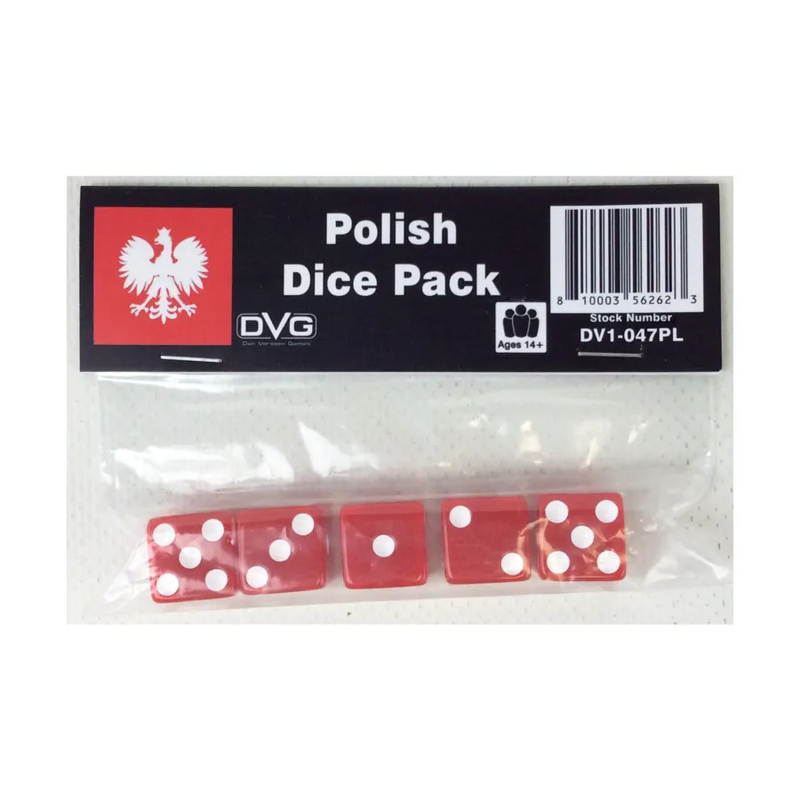 Польский набор кубиков (5), Game Accessories (Dan Verssen Games)
Польский набор кубиков (5), Game Accessories (Dan Verssen Games)