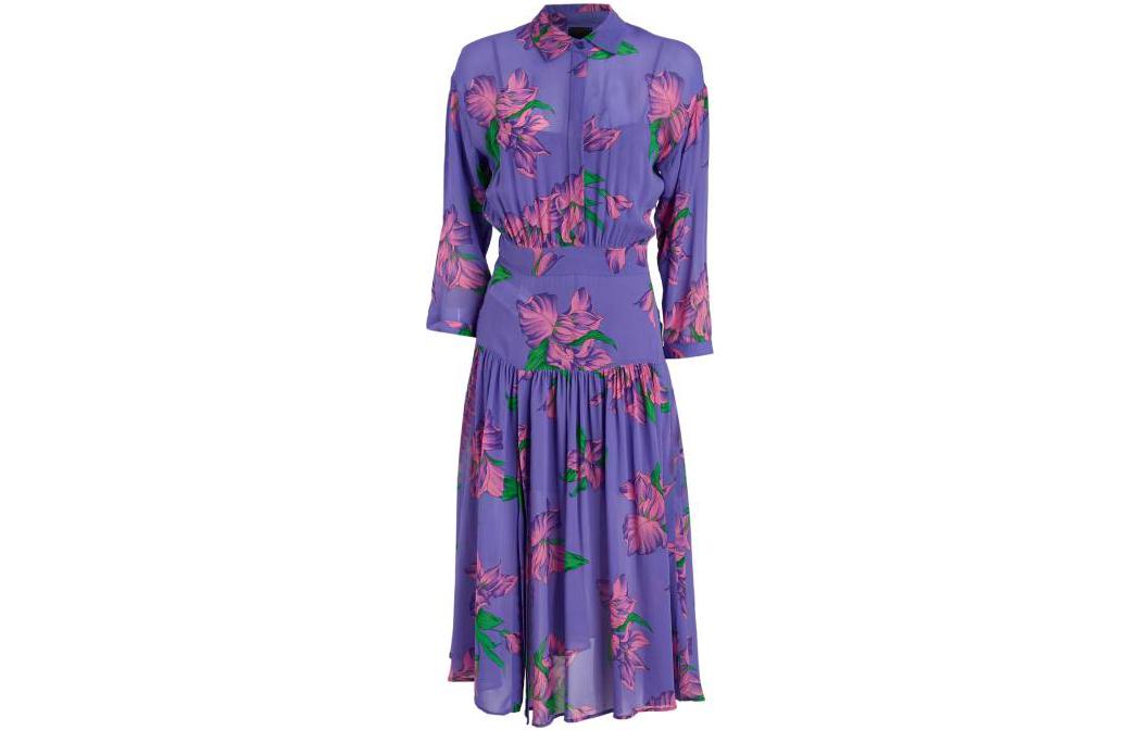 Женское фиолетовое платье с длинными рукавами PINKO
Женское фиолетовое платье с длинными рукавами PINKO