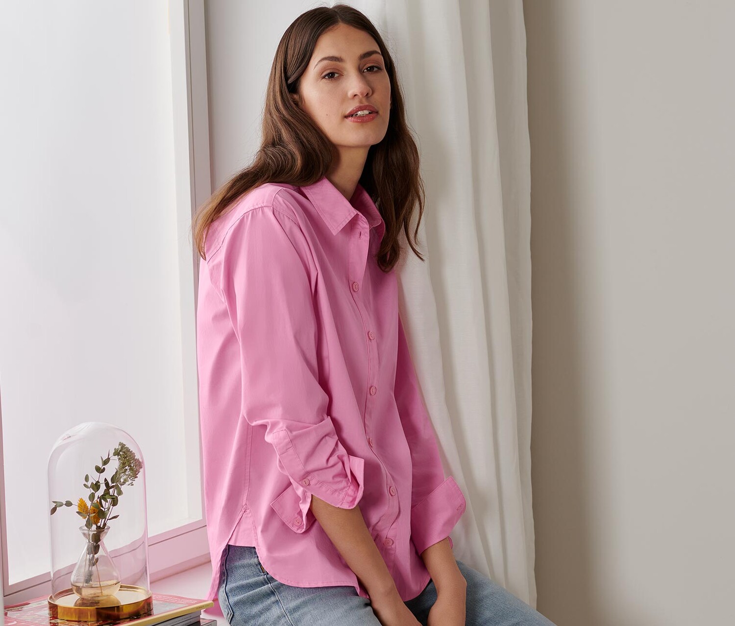 Рубашка-блузка Tchibo, розовый
Рубашка-блузка Tchibo, розовый