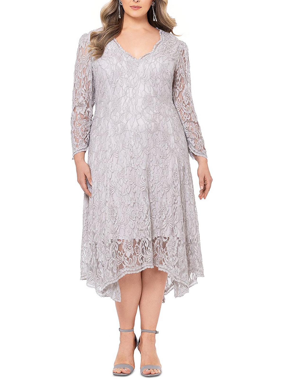 Женское кружевное металлическое коктейльное и вечернее платье Betsy & Adam
Женское кружевное металлическое коктейльное и вечернее платье Betsy & Adam