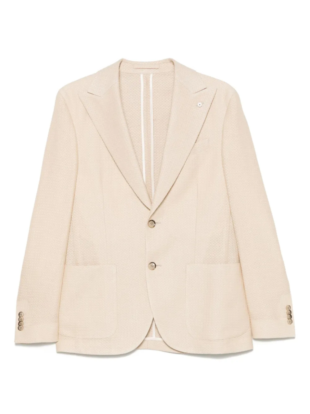 Фактурный пиджак LUIGI BIANCHI MANTOVA, нейтральный 
Фактурный пиджак LUIGI BIANCHI MANTOVA, нейтральный