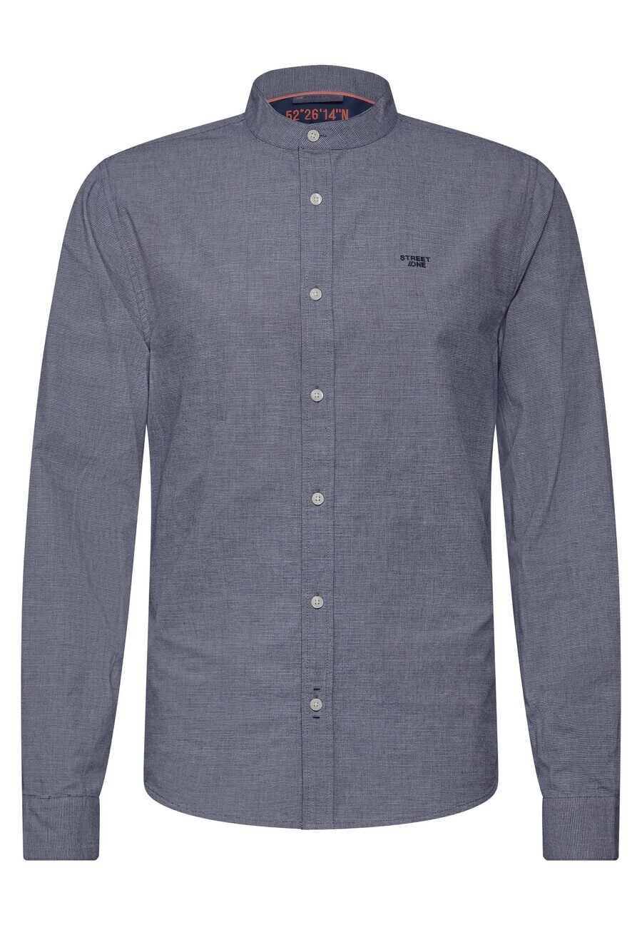 Повседневная рубашка Street One MEN Regular fit Button Up Shirt, темно-синий 
Повседневная рубашка Street One MEN Regular fit Button Up Shirt, темно-синий