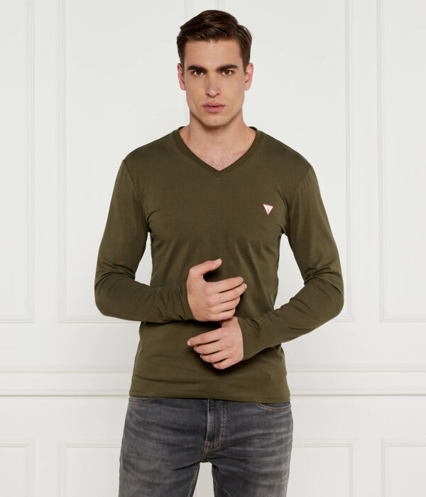 Лонгслив мужской Guess Jeans с v-образным вырезом, зеленый
Лонгслив мужской Guess Jeans с v-образным вырезом, зеленый