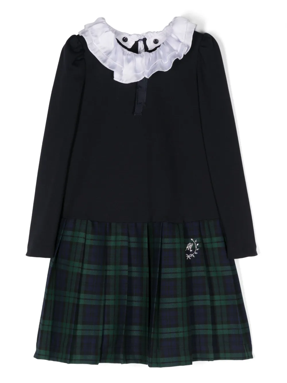 Платье с оборками на воротнике Monnalisa, синий
Платье с оборками на воротнике Monnalisa, синий