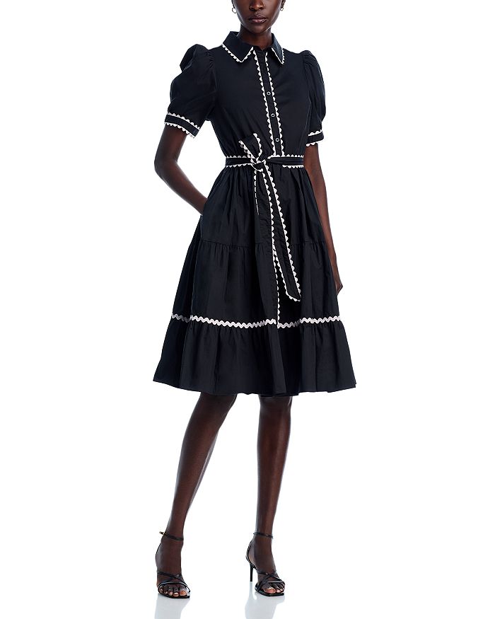 Хлопковое платье-рубашка с отделкой рюшами Stellah, черный
Хлопковое платье-рубашка с отделкой рюшами Stellah, черный