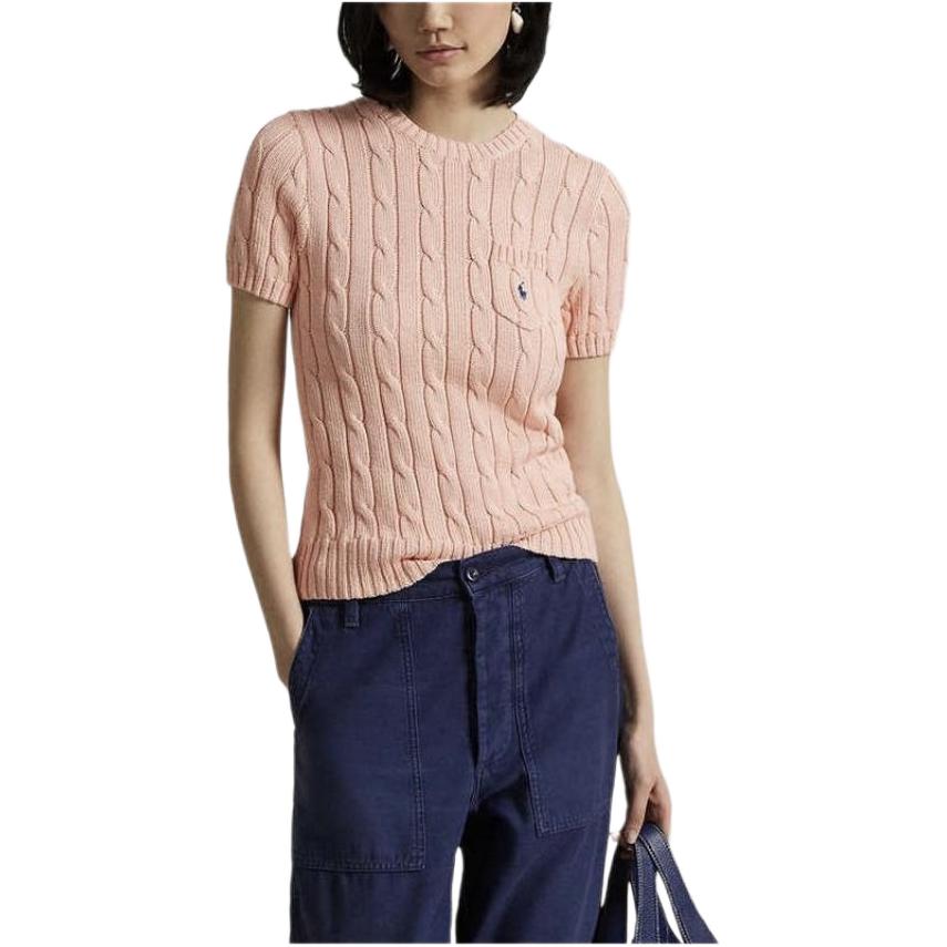 Polo Ralph Lauren Топ с коротким рукавом, кабельная вязка
Polo Ralph Lauren Топ с коротким рукавом, кабельная вязка