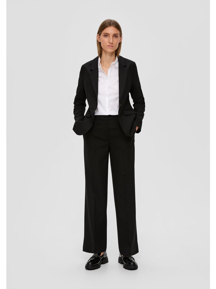 Тканевые брюки s.Oliver, черный
Тканевые брюки s.Oliver, черный