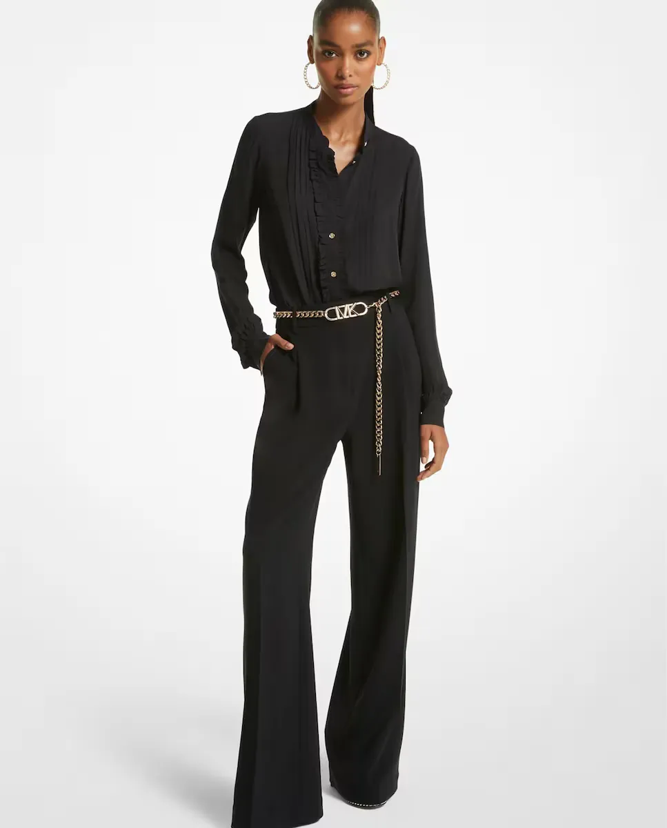 Женская блузка с длинными рукавами и романтическими оборками Michael Michael Kors, черный
Женская блузка с длинными рукавами и романтическими оборками Michael Michael Kors, черный