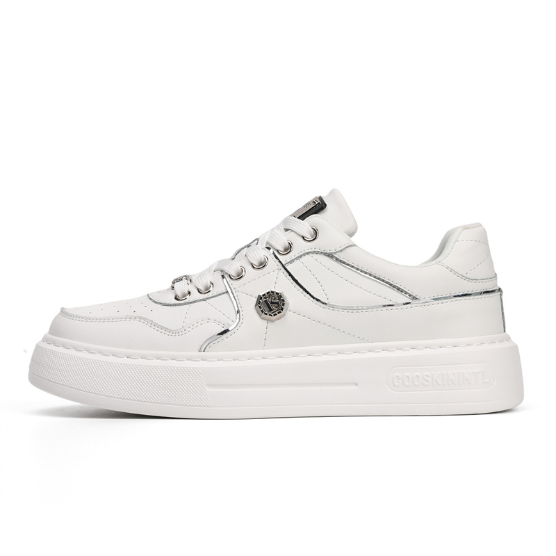 Cool odd Скользоустойчивые амортизирующие дышащие скейтерские кеды мужские белые с серебристой окантовкой, цвет White & Silver Edge
Cool odd Скользоустойчивые амортизирующие дышащие скейтерские кеды мужские белые с серебристой окантовкой, цвет White & Silver Edge