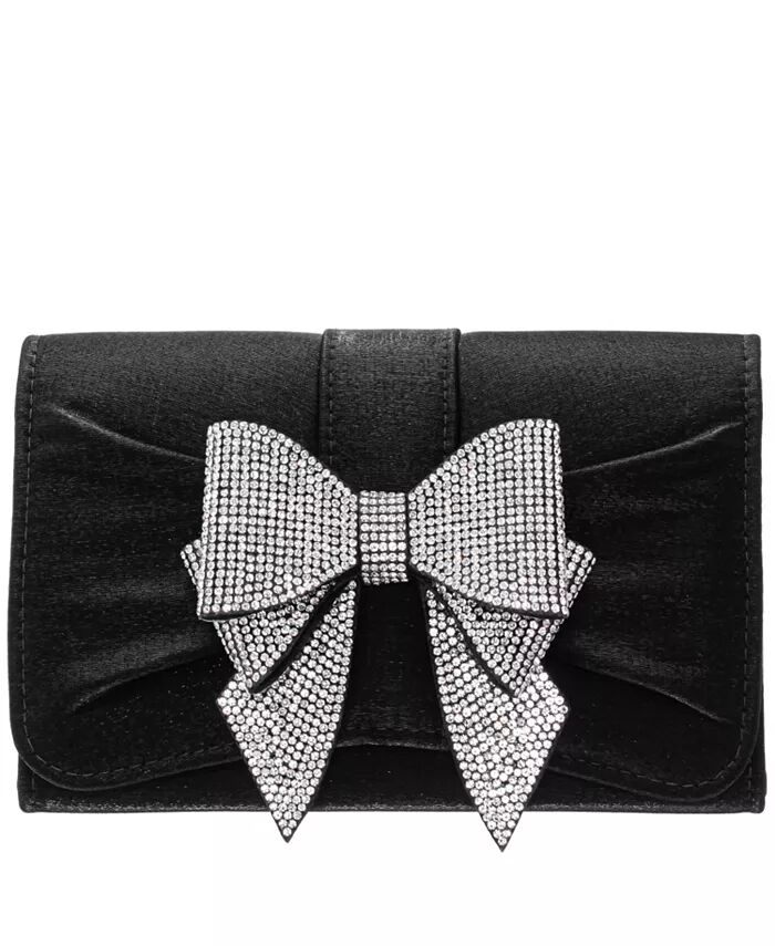 Клатч-бабочка с многоуровневым кристаллом Nina, черный 
Клатч-бабочка с многоуровневым кристаллом Nina, черный