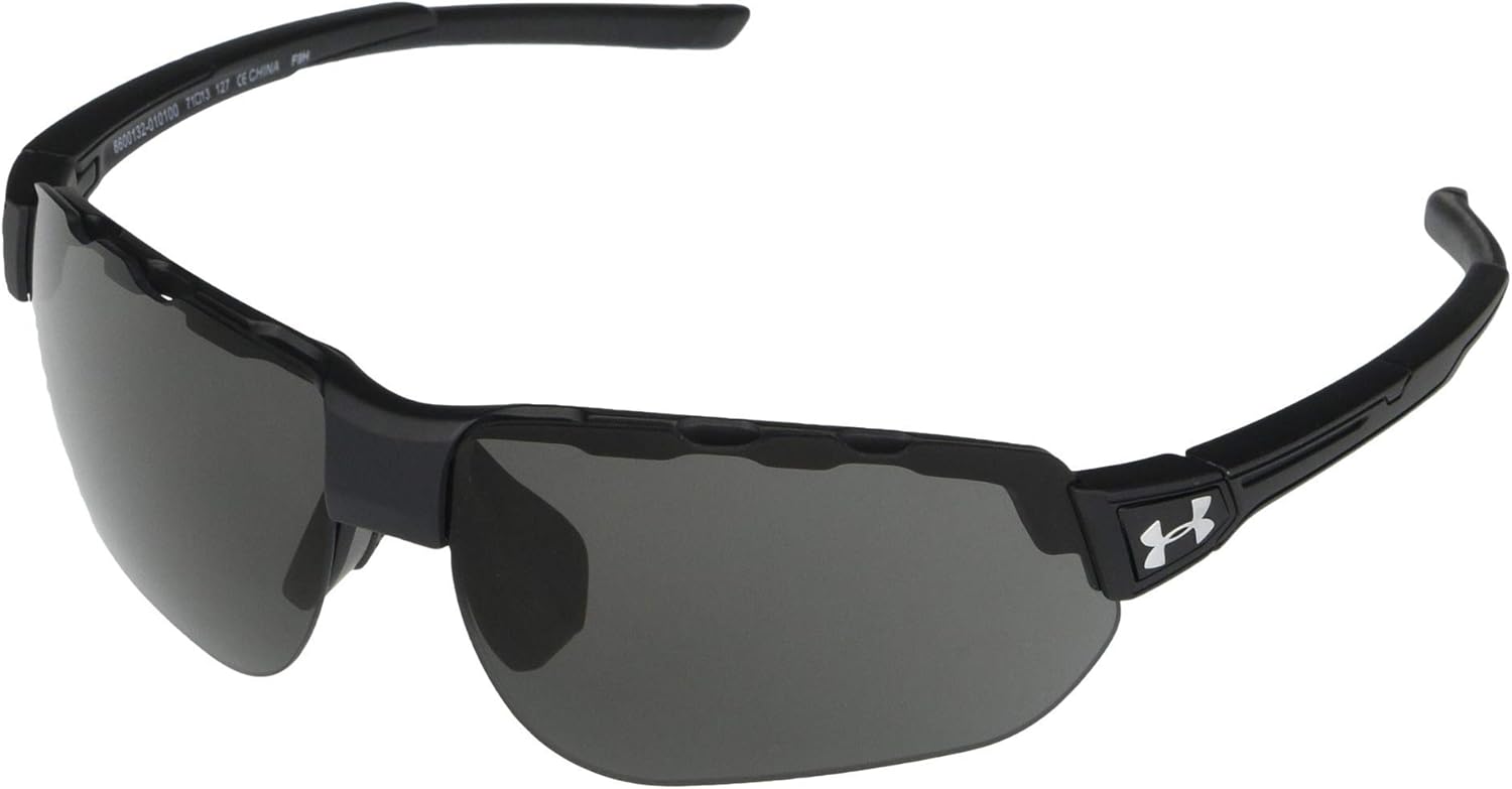 Очки Under Armour Conquer с черной атласной оправой, черной резиной и серыми линзами, один размер
Очки Under Armour Conquer с черной атласной оправой, черной резиной и серыми линзами, один размер