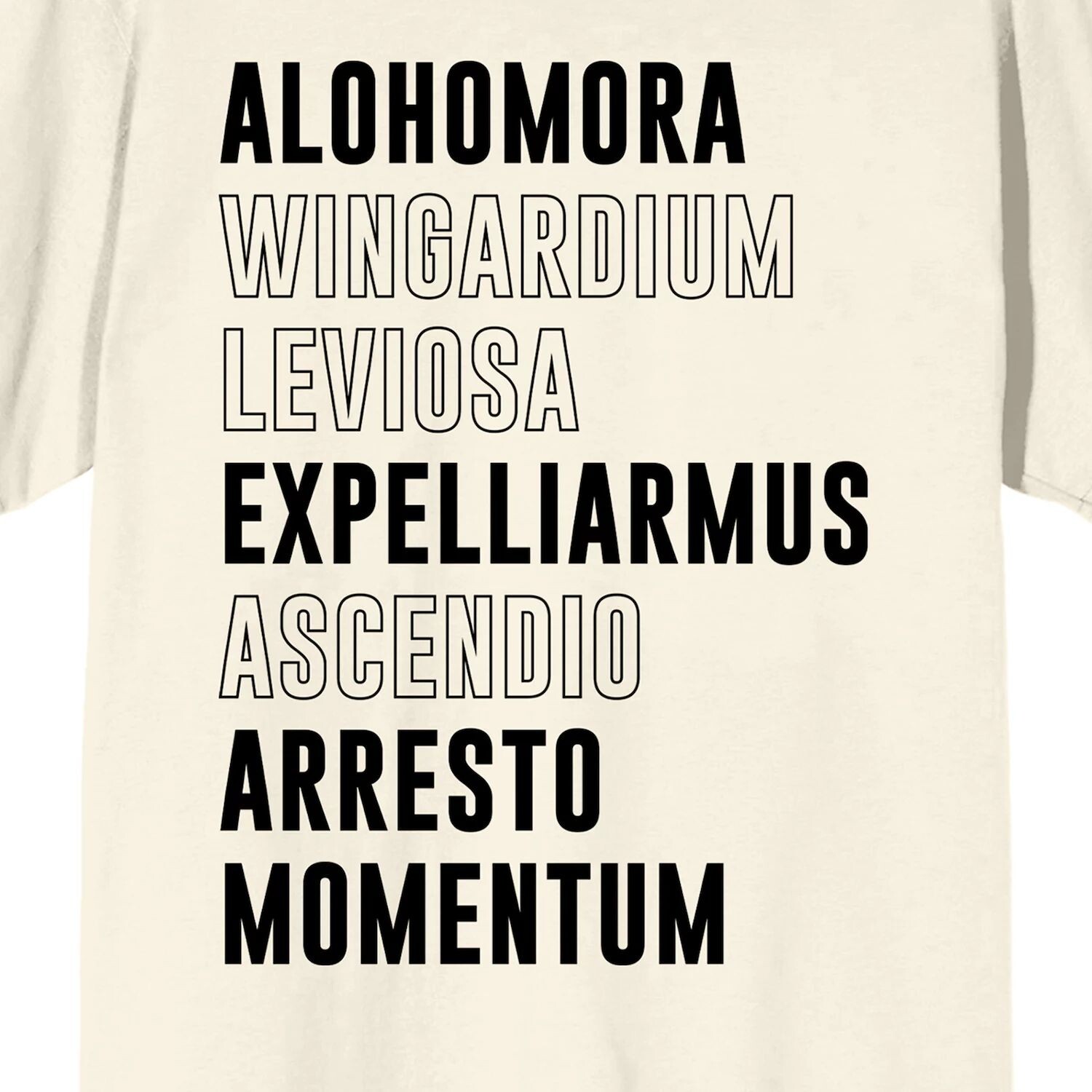 Мужская футболка с заклинаниями Гарри Поттера Licensed Character
Мужская футболка с заклинаниями Гарри Поттера Licensed Character