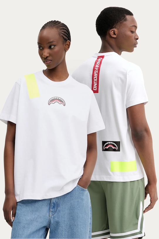 Хлопковая футболка Sprayground, белый
Хлопковая футболка Sprayground, белый