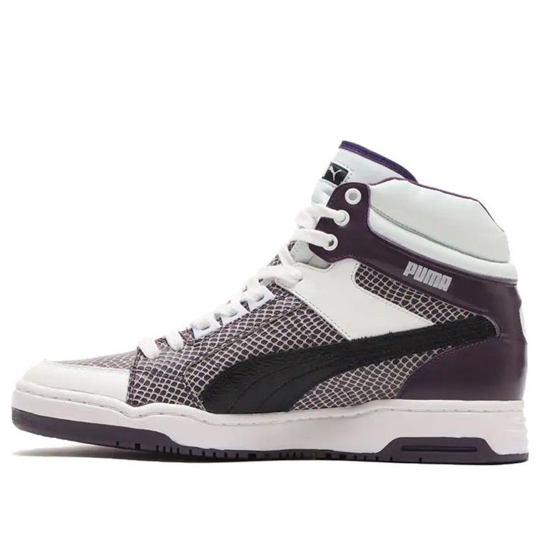 Кроссовки PUMA x Atmos SlipStorm Mid Snake Vintage 'White Purple Black', черный 
Кроссовки PUMA x Atmos SlipStorm Mid Snake Vintage 'White Purple Black', черный