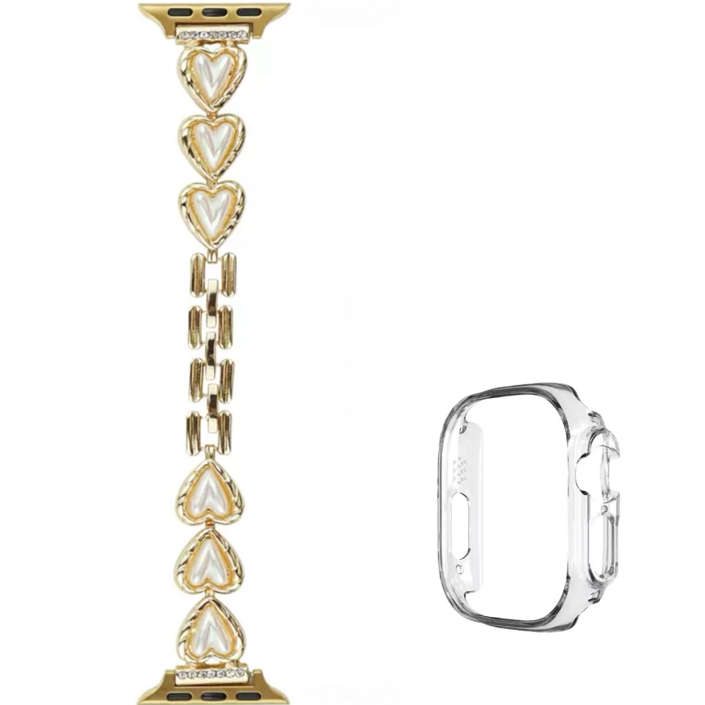 CHENSONG Часы Strap Apple Compatibility Metal 142mm, Gold
CHENSONG Часы Strap Apple Compatibility Metal 142mm, Gold