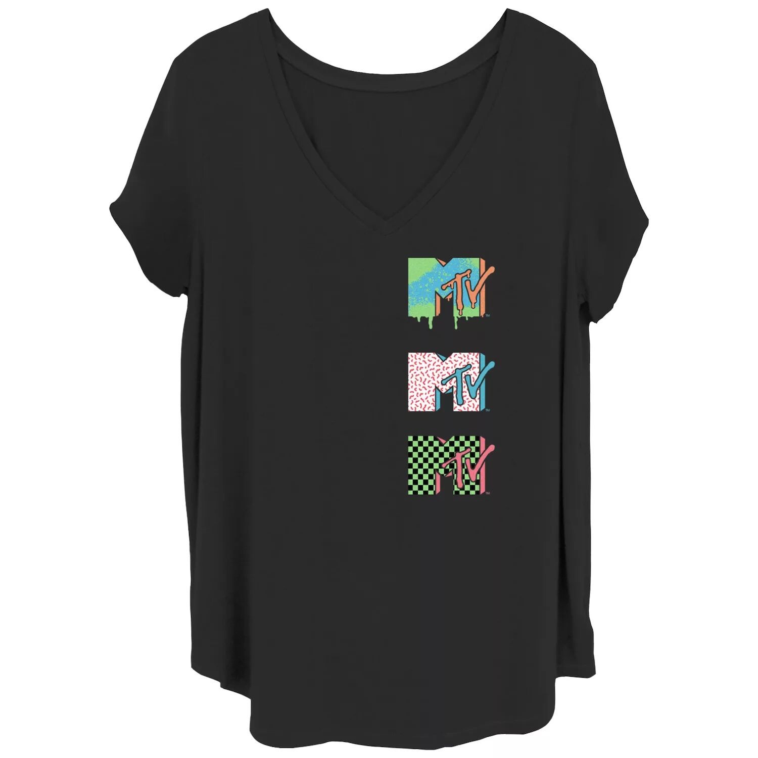 Детская футболка больших размеров с v-образным вырезом и графическим логотипом MTV Tripple Music Licensed Character
Детская футболка больших размеров с v-образным вырезом и графическим логотипом MTV Tripple Music Licensed Character