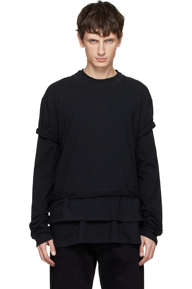 Трехслойная футболка We11Done, черный
Трехслойная футболка We11Done, черный