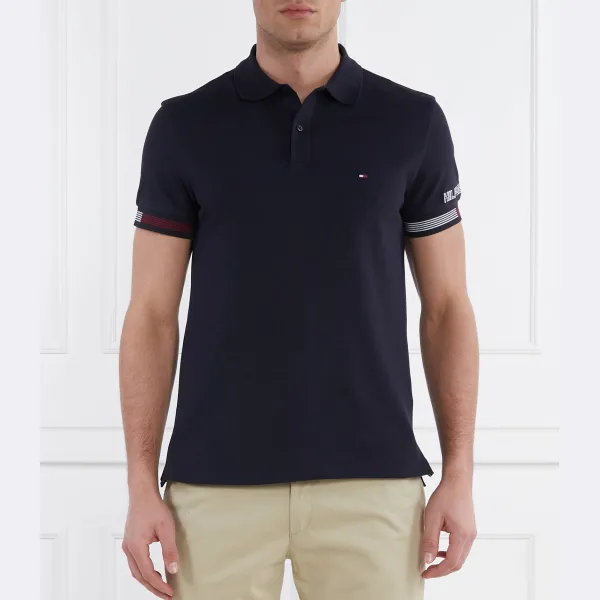 Рубашка поло узкого кроя с манжетами и флагом Tommy Hilfiger, синий
Рубашка поло узкого кроя с манжетами и флагом Tommy Hilfiger, синий