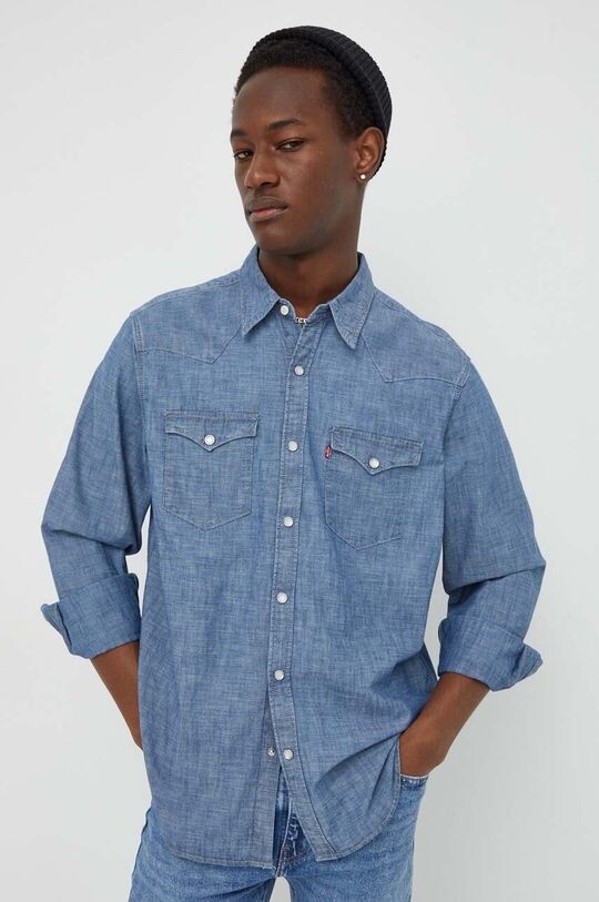Хлопчатобумажную рубашку Levi's, синий
Хлопчатобумажную рубашку Levi's, синий
