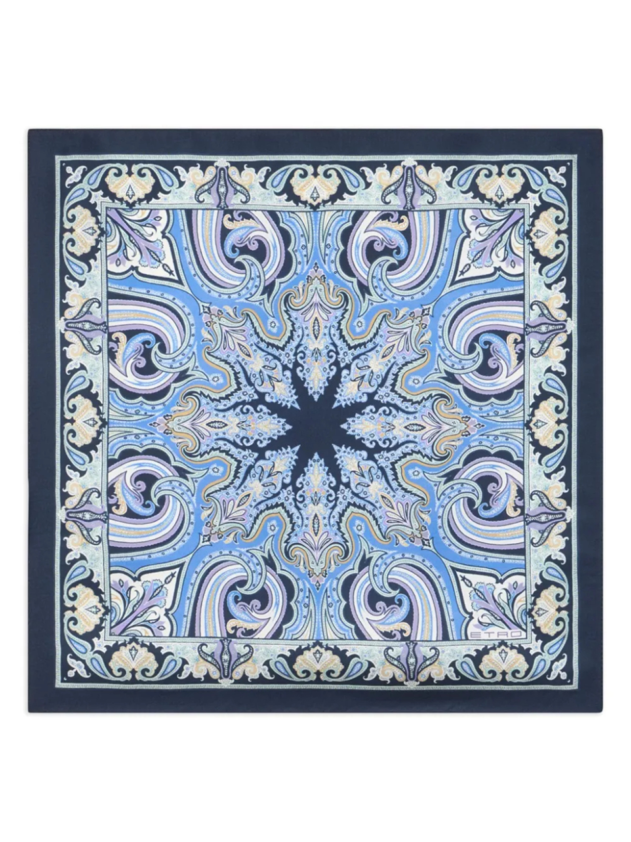 Шелковый нагрудный платок ETRO, синий 
Шелковый нагрудный платок ETRO, синий