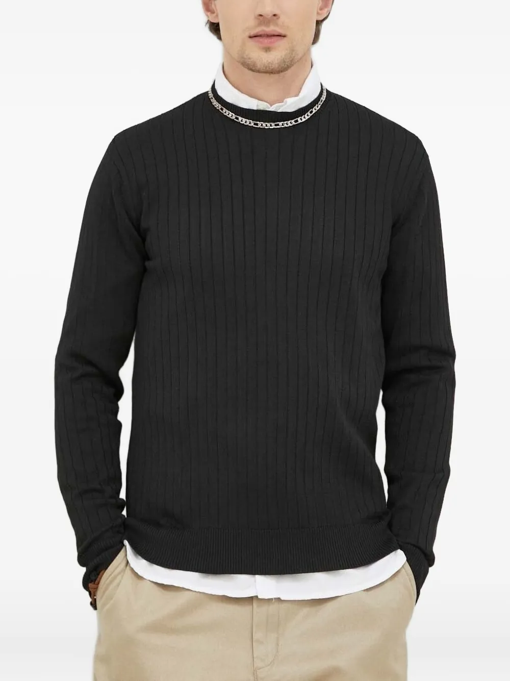 Свитер с круглым вырезом Bruuns Bazaar, черный 
Свитер с круглым вырезом Bruuns Bazaar, черный