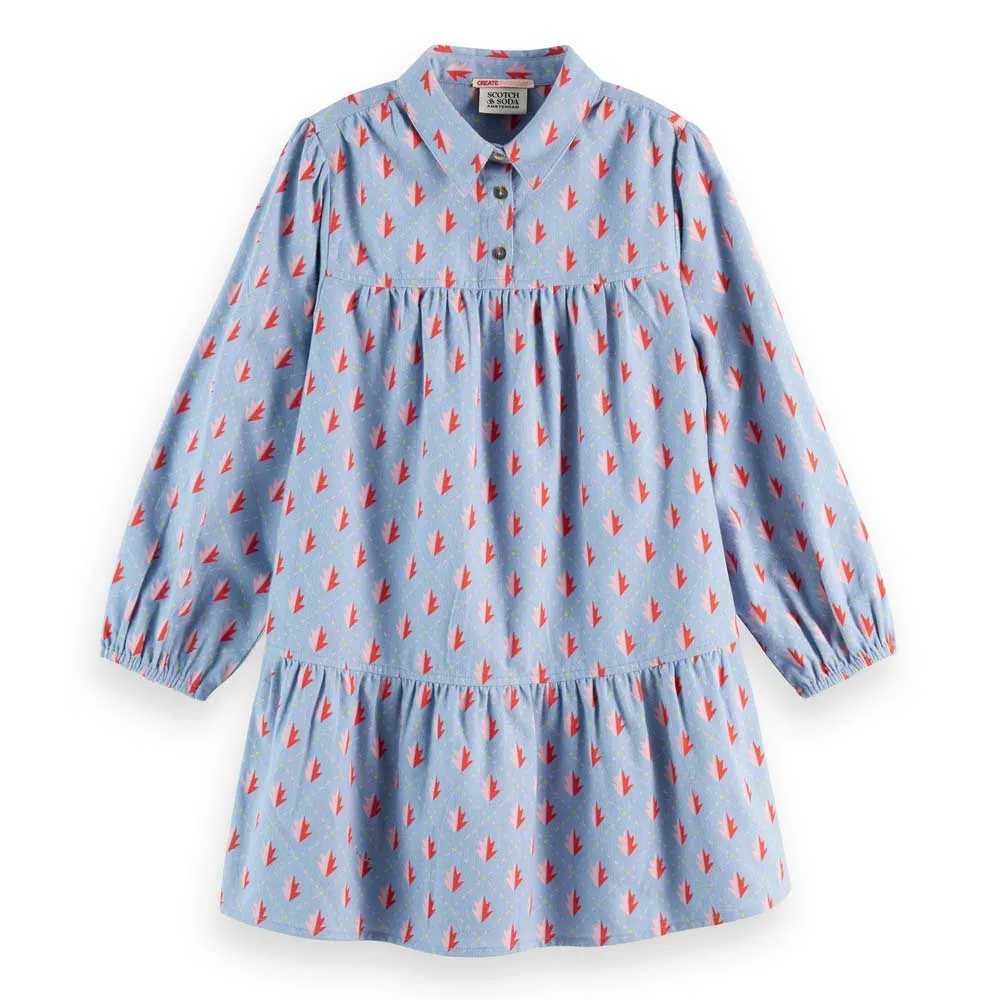 Платье с длинным рукавом Scotch & Soda Cotton Flannel Printed, синий
Платье с длинным рукавом Scotch & Soda Cotton Flannel Printed, синий