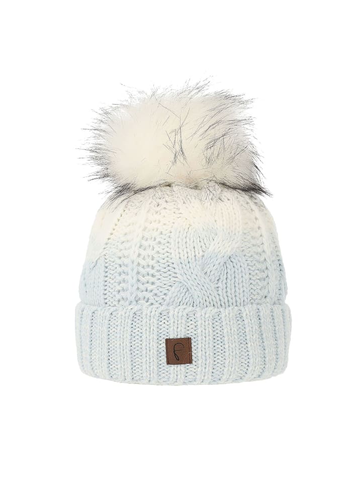 Faera Теплая вязаная шапка с помпоном, плетеным узором, градиентным светло-голубым цветом
Faera Теплая вязаная шапка с помпоном, плетеным узором, градиентным светло-голубым цветом