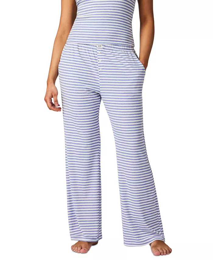 Женские ребристые пижамные брюки средней посадки для отдыха GAP, синий
Женские ребристые пижамные брюки средней посадки для отдыха GAP, синий