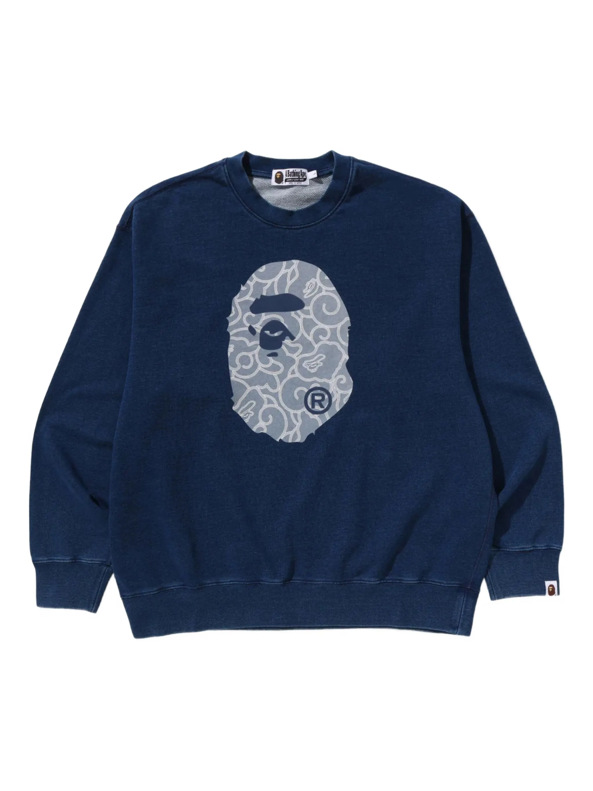 Толстовка с графичным принтом A Bathing Ape, синий
Толстовка с графичным принтом A Bathing Ape, синий