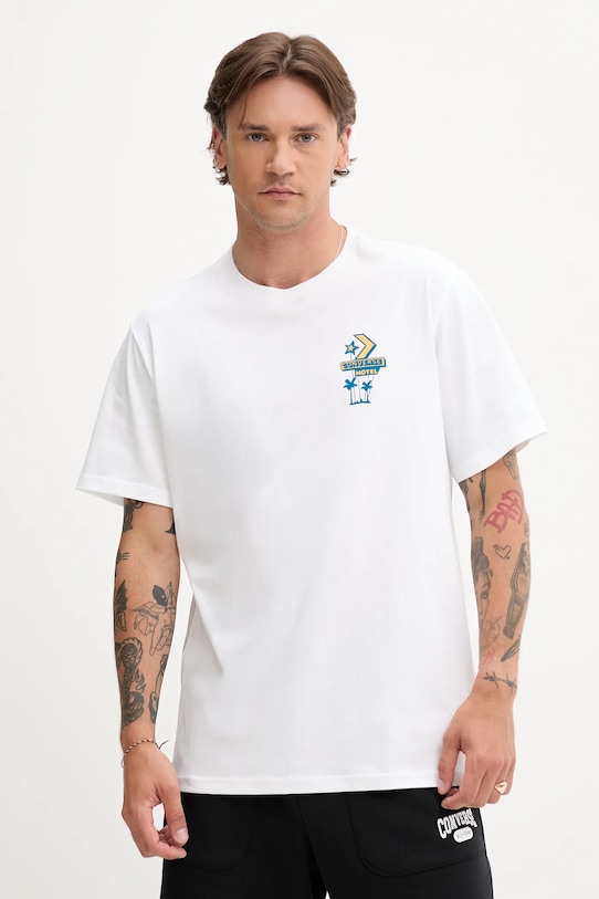 Хлопковая футболка Converse, белый
Хлопковая футболка Converse, белый