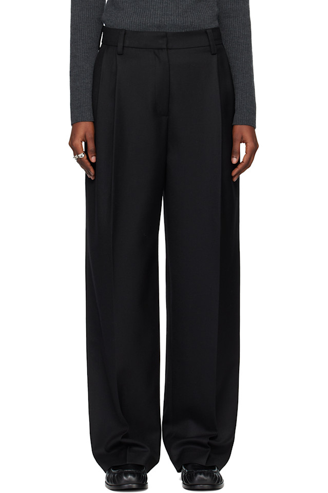 Складчатые шерстяные брюки классического кроя Tonywack, черный
Складчатые шерстяные брюки классического кроя Tonywack, черный