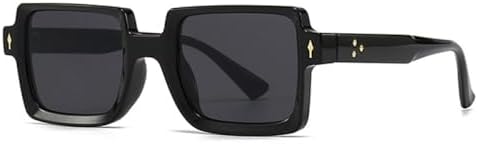 Мужские квадратные солнцезащитные очки Retro Rivets 2027 с градиентным переходом цвета и защитой от УФ-излучения UV400, модные женские солнцезащитные очки цвета шампанского MTZJH, Black Gray
Мужские квадратные солнцезащитные очки Retro Rivets 2027 с градиентным переходом цвета и защитой от УФ-излучения UV400, модные женские солнцезащитные очки цвета шампанского MTZJH, Black Gray