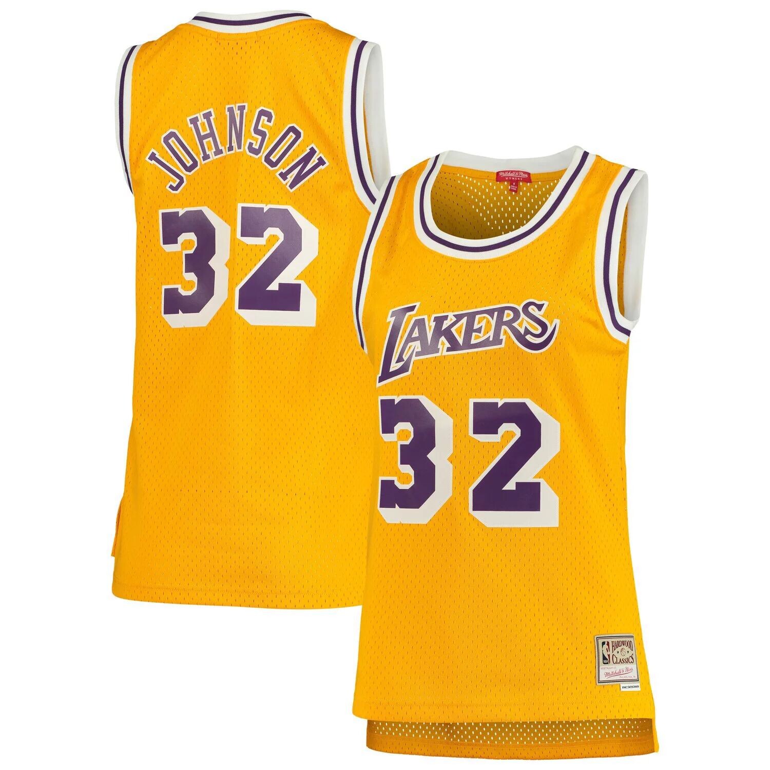 Женская майка Mitchell & Ness Magic Johnson Gold Los Angeles Lakers 1984-85 Hardwood Classics Swingman
Женская майка Mitchell & Ness Magic Johnson Gold Los Angeles Lakers 1984-85 Hardwood Classics Swingman