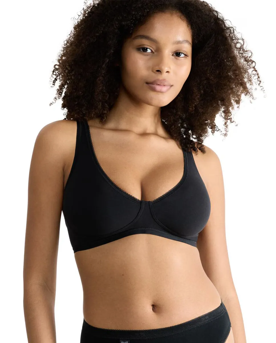 Бюстгальтер без косточек Sloggi, чёрный
Бюстгальтер без косточек Sloggi, чёрный