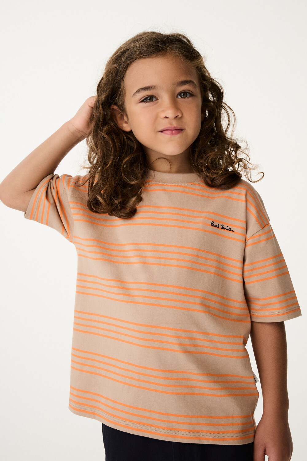 Мальчики полосатая футболка большого размера с коротким рукавом Paul Smith Junior, оранжевый
Мальчики полосатая футболка большого размера с коротким рукавом Paul Smith Junior, оранжевый