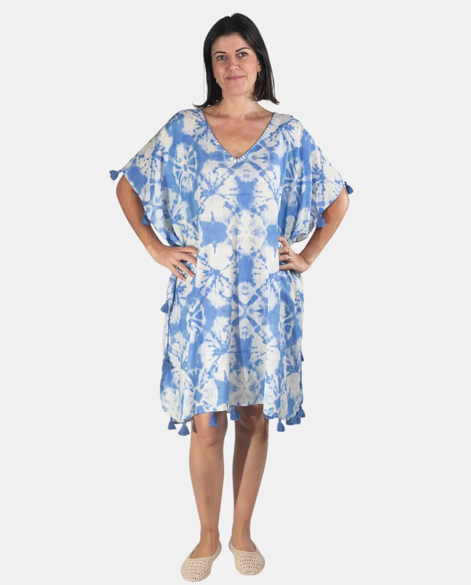 Кафтан с принтом тай-дай — это Kbas, синий
Кафтан с принтом тай-дай — это Kbas, синий