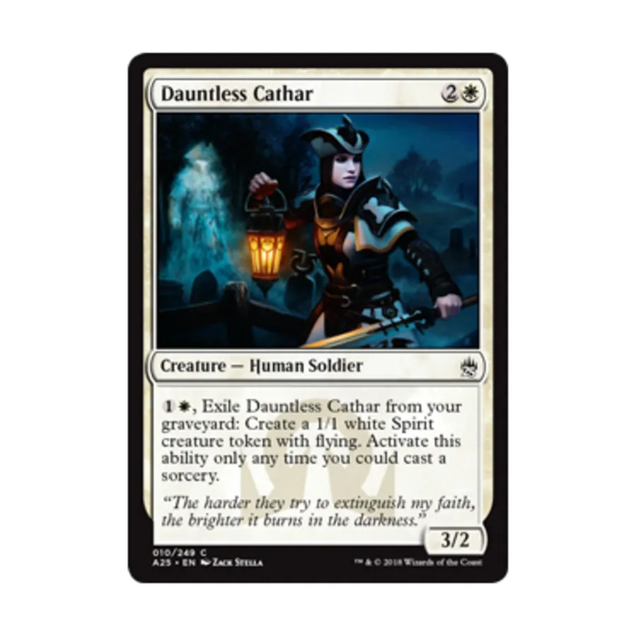 CCG Бесстрашный катар (C) (фольга), MTG - Masters 25
CCG Бесстрашный катар (C) (фольга), MTG - Masters 25