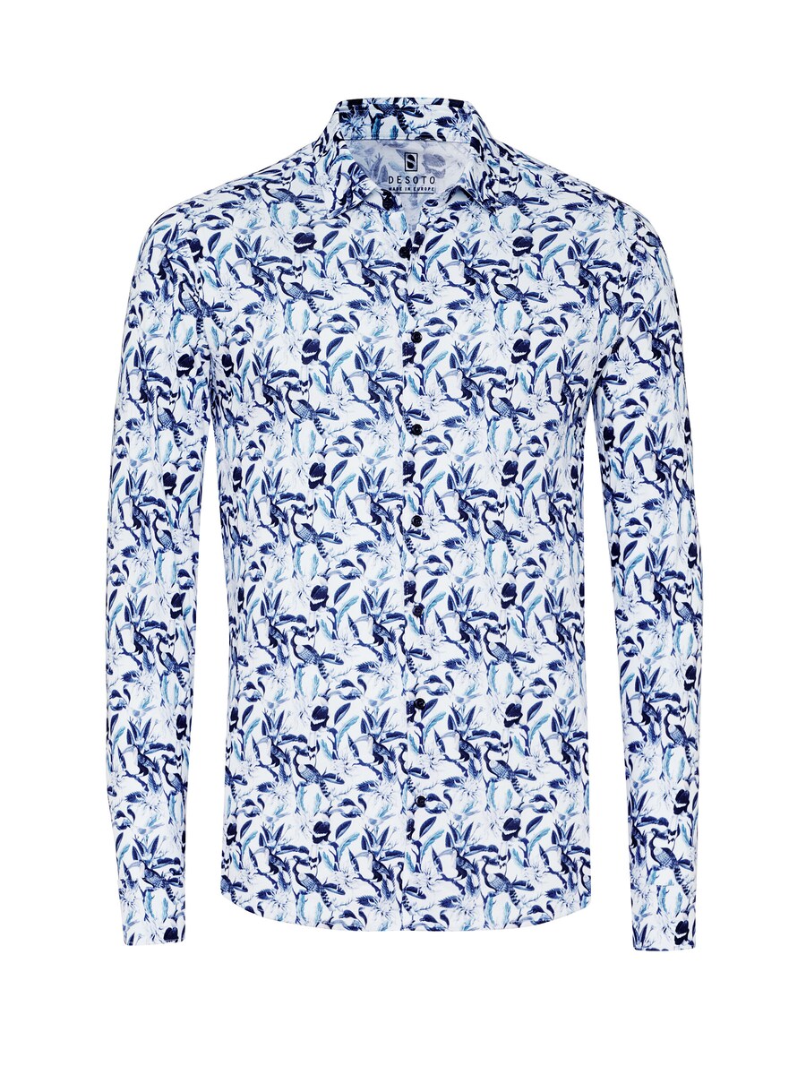 Рубашка Slim Fit на пуговицах DESOTO, Mottled Blue
Рубашка Slim Fit на пуговицах DESOTO, Mottled Blue