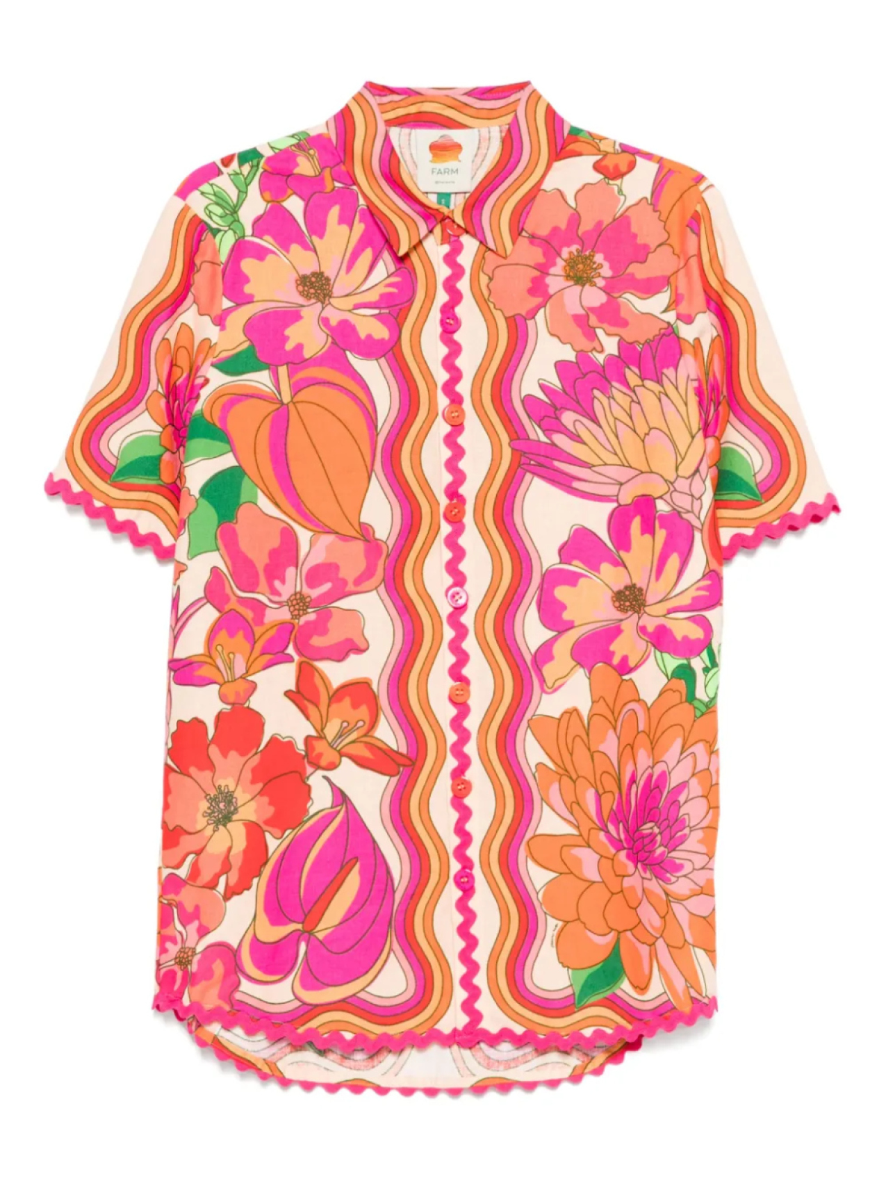 FARM Rio рубашка с цветочным принтом, нейтральный 
FARM Rio рубашка с цветочным принтом, нейтральный