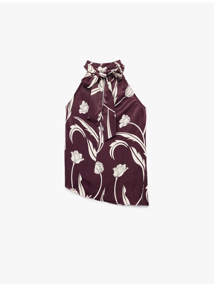 Блузка SS цвета бордо с узором KOTON
Блузка SS цвета бордо с узором KOTON