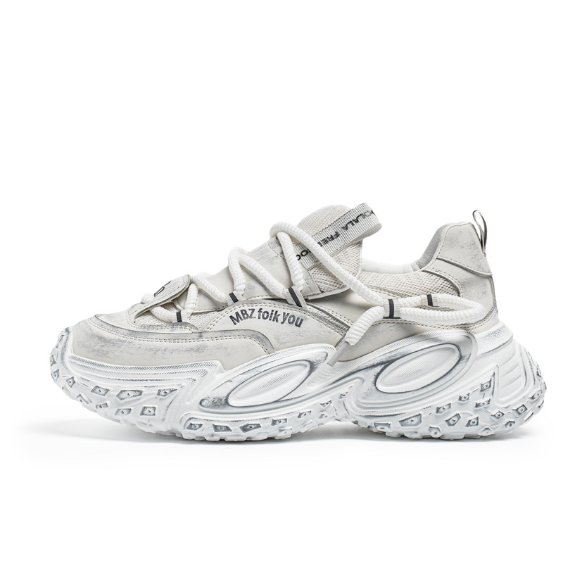 FCMM Мужские противоскользящие массивные кроссовки на платформе белые, цвет White
FCMM Мужские противоскользящие массивные кроссовки на платформе белые, цвет White