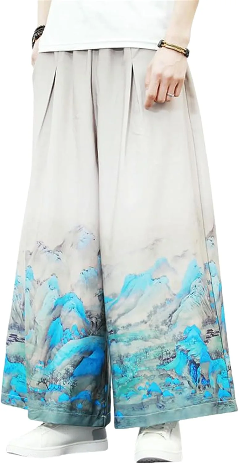 Мужские летние штаны в китайском стиле Han с прямым кроем и принтом YEBAITOU
Мужские летние штаны в китайском стиле Han с прямым кроем и принтом YEBAITOU