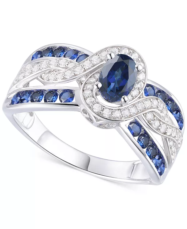 Многорядное кольцо-завиток с изумрудами (3/8 карата) и бриллиантами (1/4 карата) из 14-каратного золота (также с рубинами и сапфирами) Macy'S, sapphire
Многорядное кольцо-завиток с изумрудами (3/8 карата) и бриллиантами (1/4 карата) из 14-каратного золота (также с рубинами и сапфирами) Macy'S, sapphire