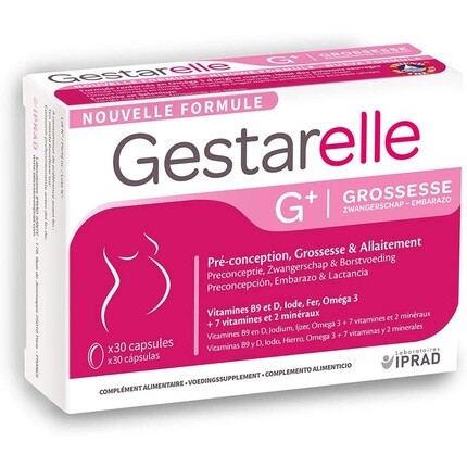 Gestarelle G+ капсулы для беременных 30 капсул, Laboratoires Iprad
Gestarelle G+ капсулы для беременных 30 капсул, Laboratoires Iprad