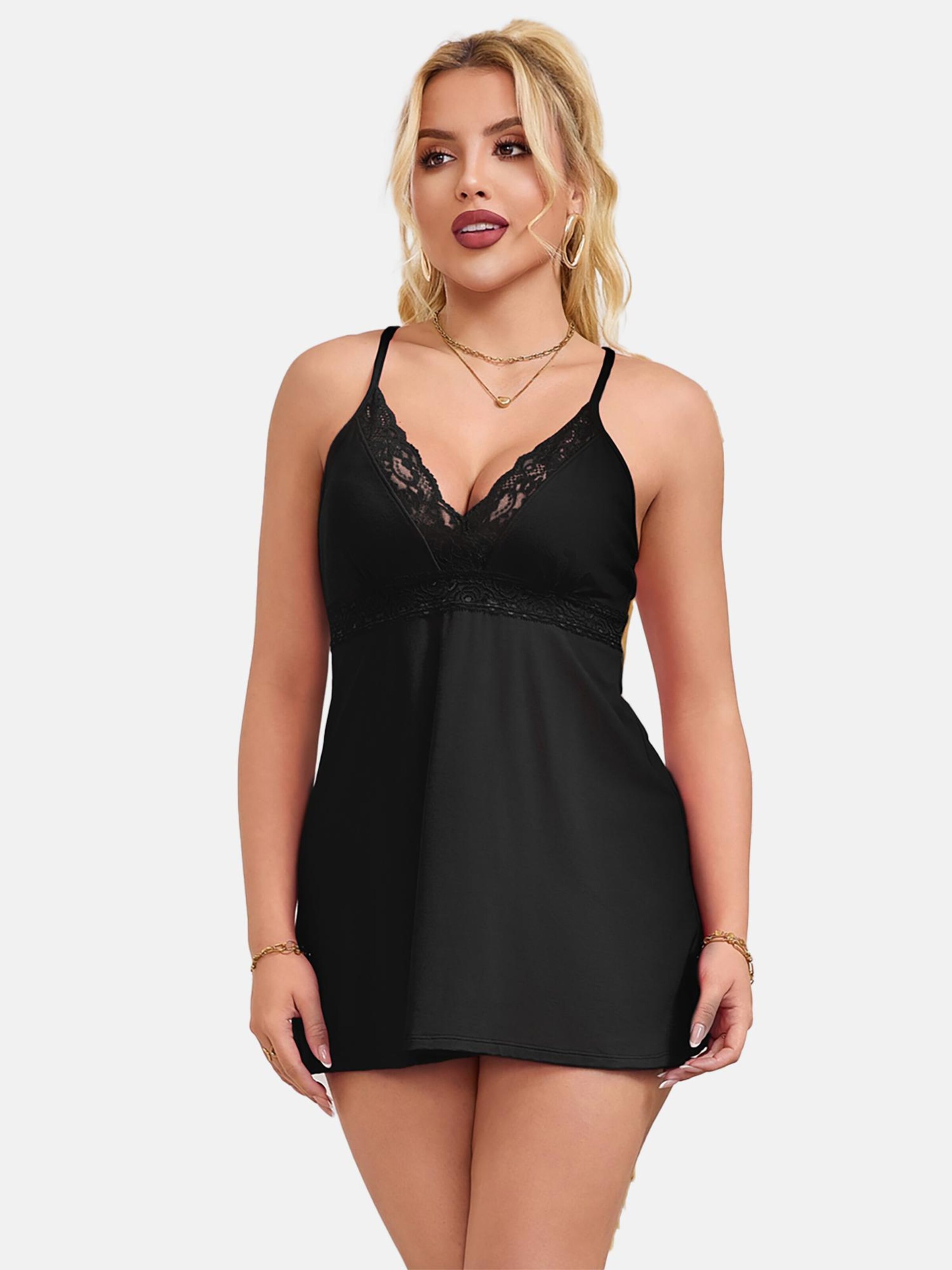 ORGANZA Lingerie Пеньюар 'Bequemes Negligé' в черном цвете
ORGANZA Lingerie Пеньюар 'Bequemes Negligé' в черном цвете