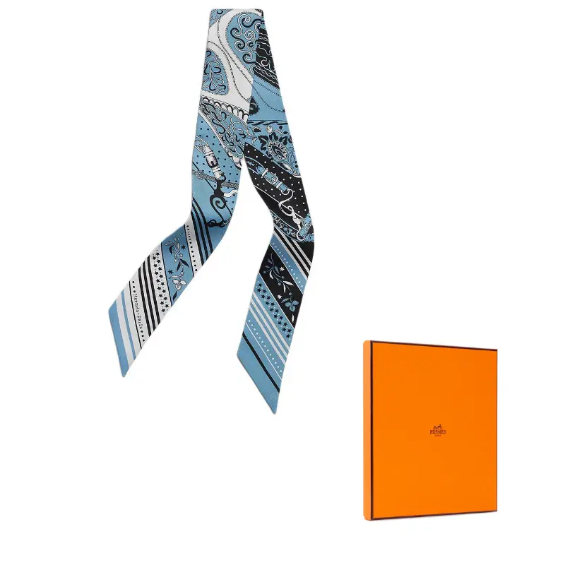HERMES Шёлковый шарф, Blue
HERMES Шёлковый шарф, Blue