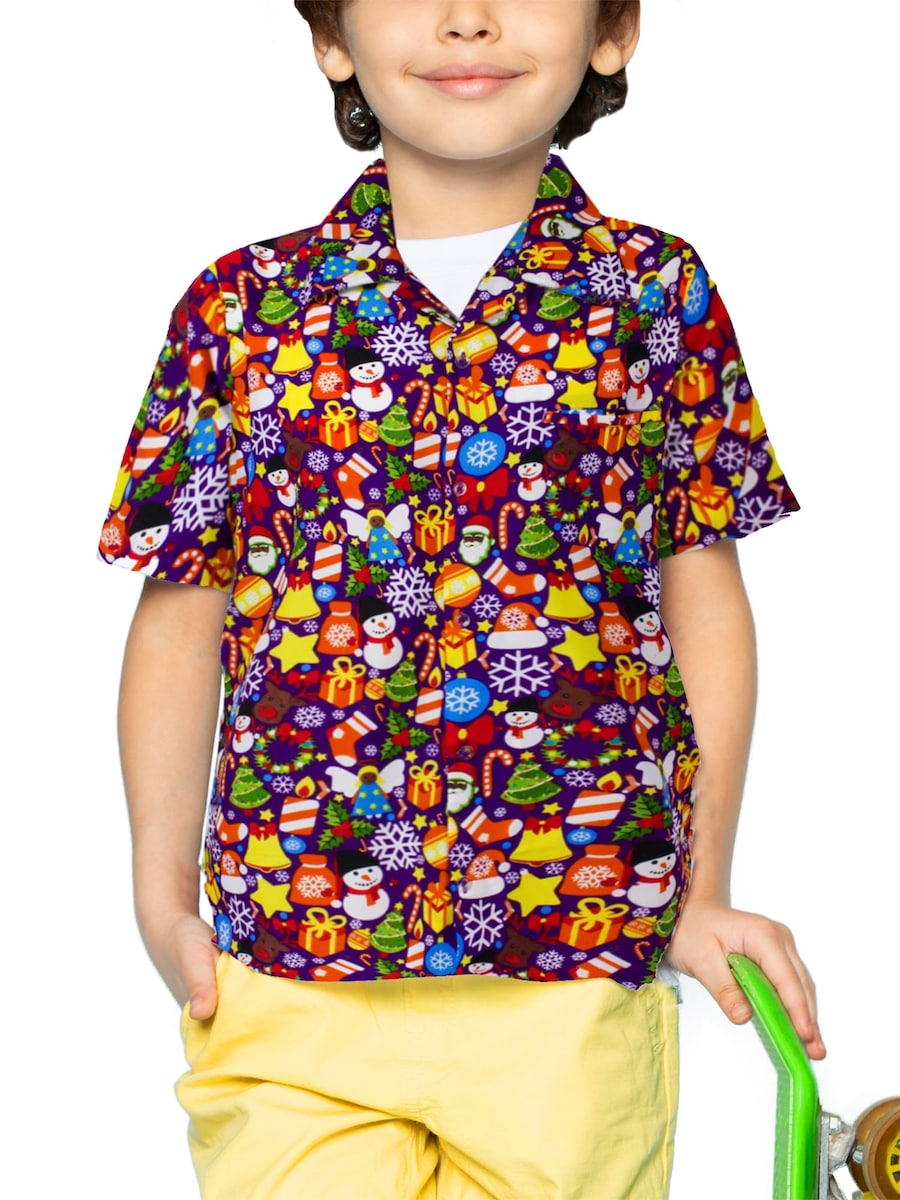 Рубашка на пуговицах классического кроя King Kameha Christmas Allover, фиолетовый
Рубашка на пуговицах классического кроя King Kameha Christmas Allover, фиолетовый