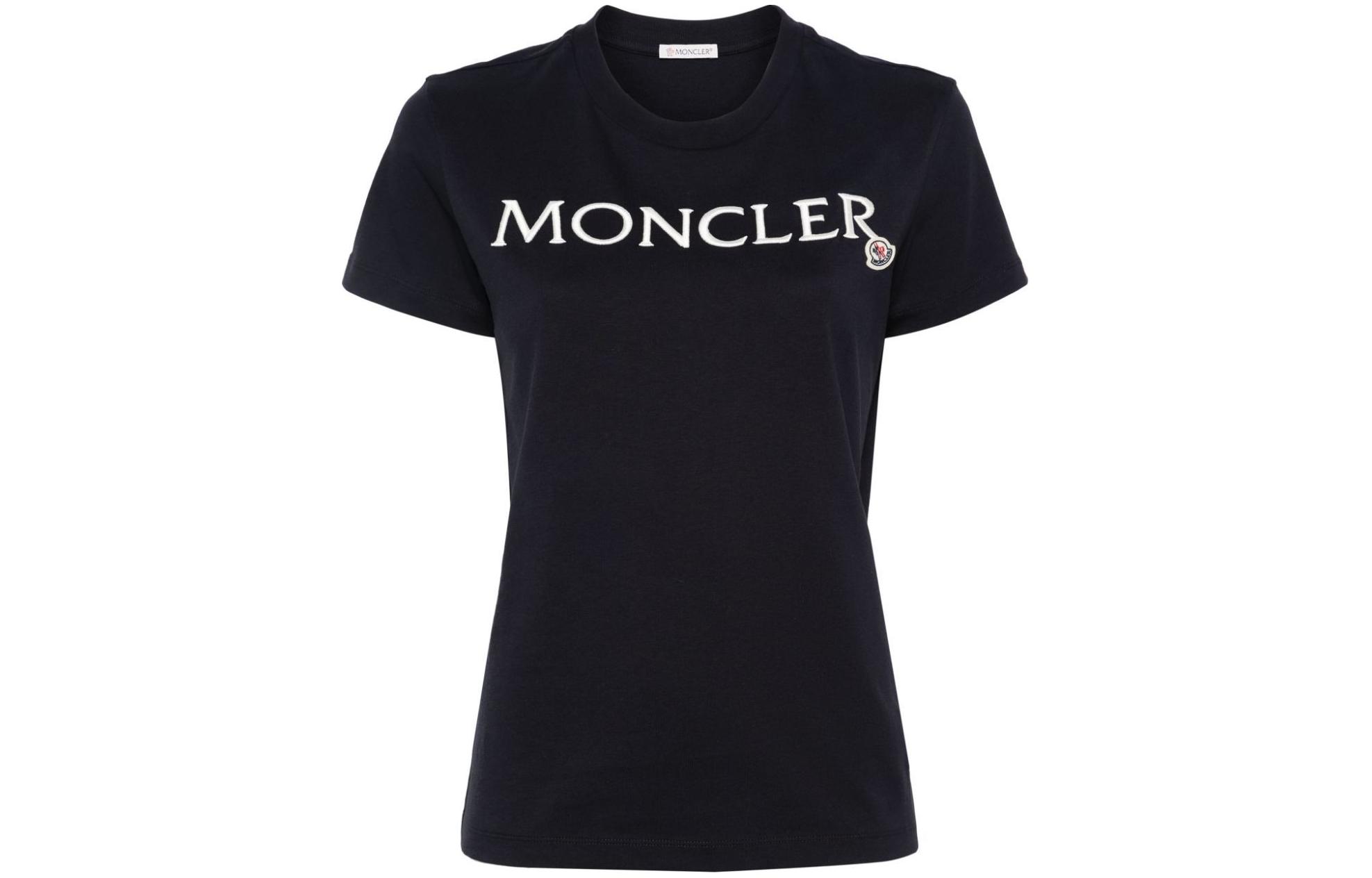 Футболка с вышитым логотипом Moncler, синий
Футболка с вышитым логотипом Moncler, синий