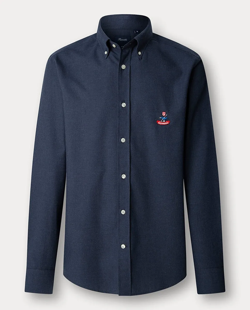 Мужская фланелевая хлопковая рубашка обычного кроя с логотипом birdie Façonnable, синий
Мужская фланелевая хлопковая рубашка обычного кроя с логотипом birdie Façonnable, синий