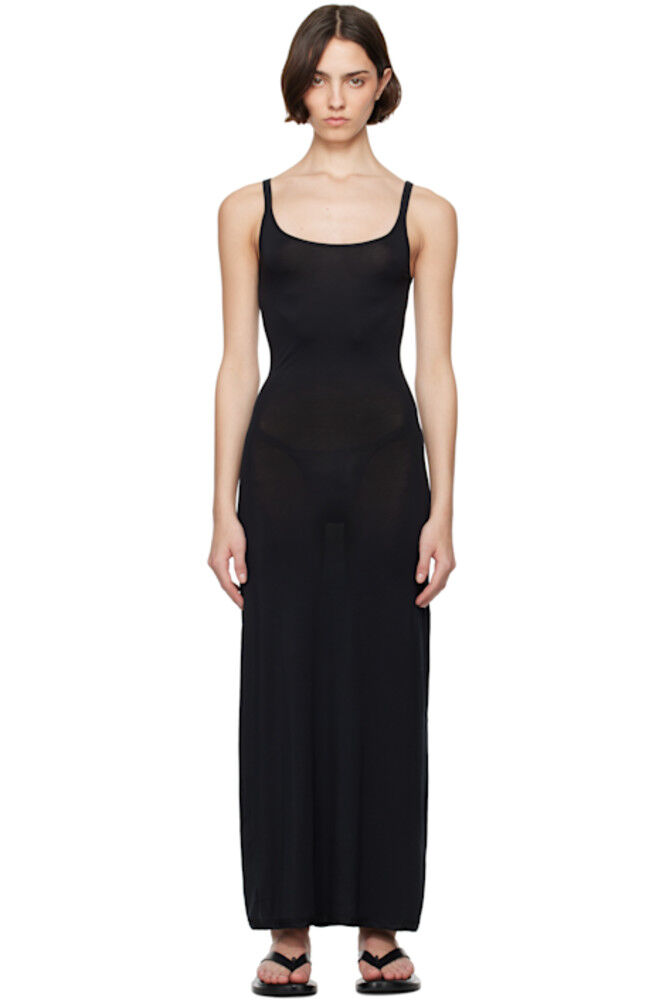 Черное легкое платье-макси без рукавов CDLP
Черное легкое платье-макси без рукавов CDLP